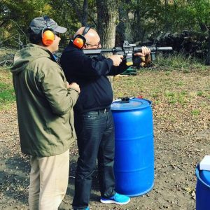 Assault rifle shooting at Fossil Point Sporting Grounds