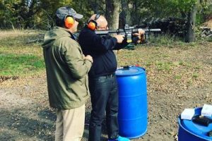 assault rifle shooting at Fossil Point Sporting Grounds