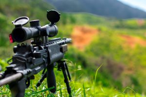 Sniper rifle set at Fossil Point Sporting Grounds